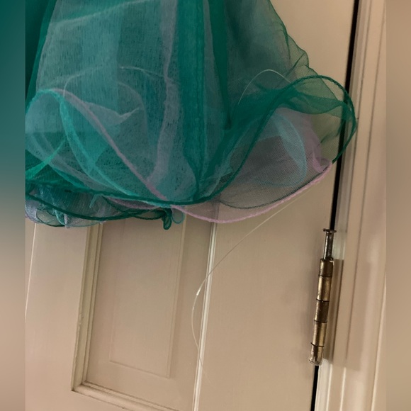 Tony Bowls Homecoming TS11385 Turquoise Size 0 Dress W/ Earrings Strapless - Picture 5 of 11